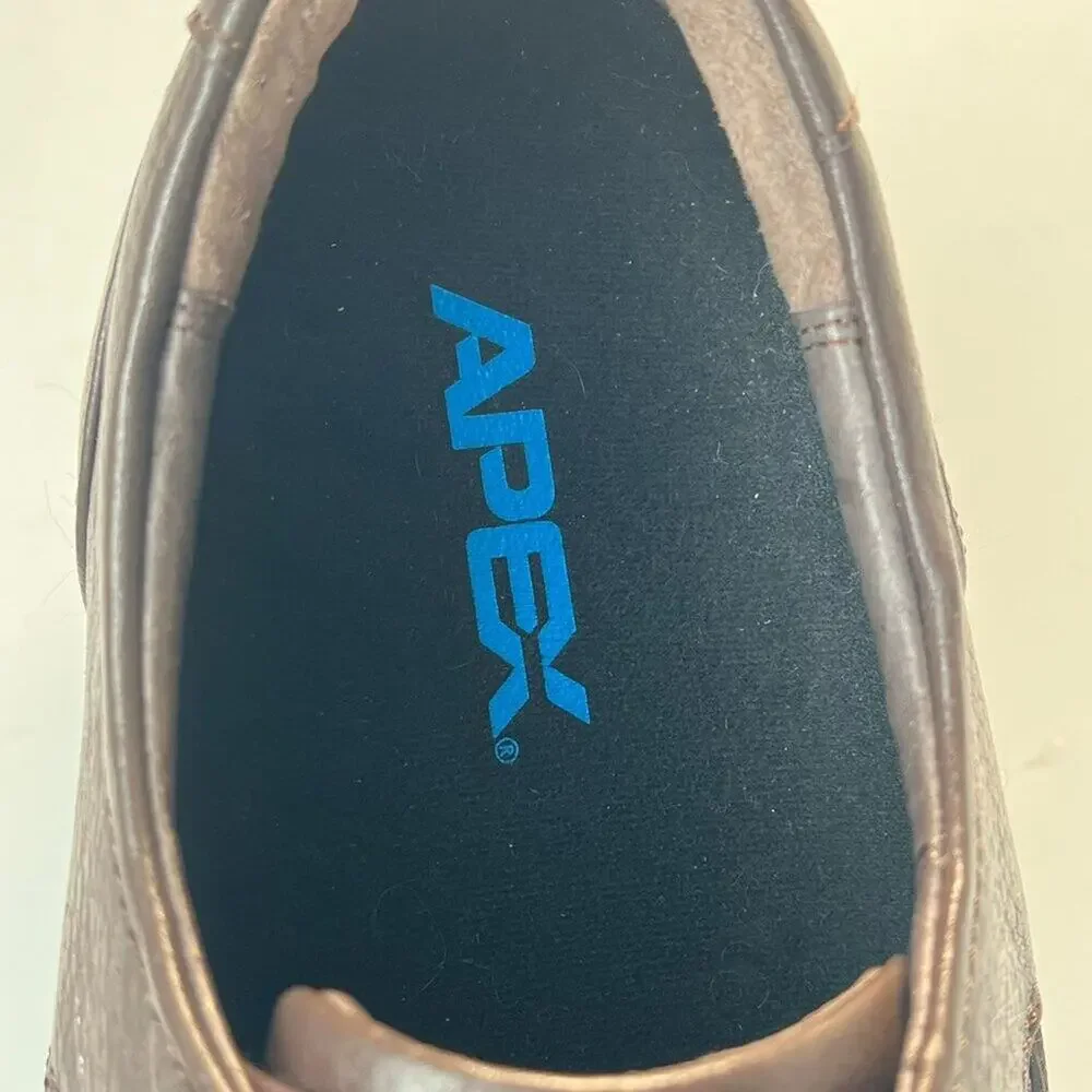 Apex Uneven Legs Lexington Brown Leather Oxford Dress Shoes Men 9.5 NWOT